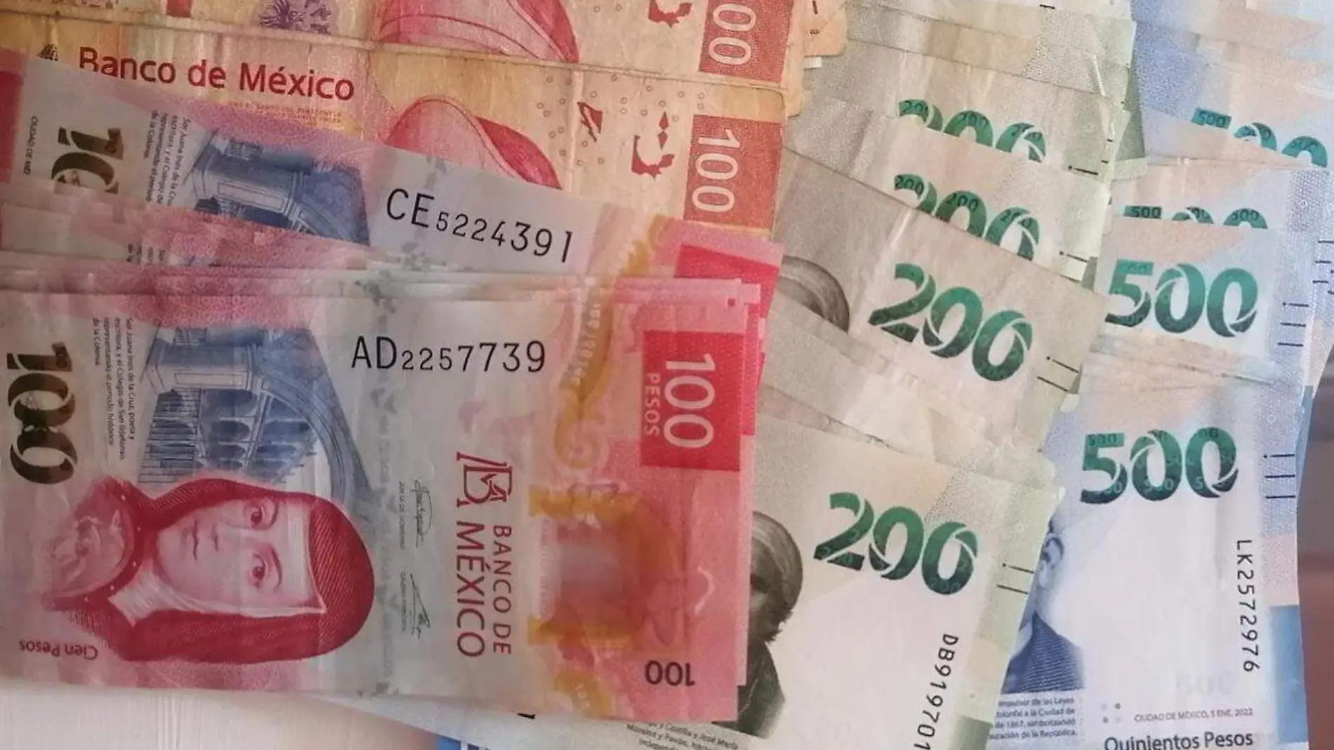 dinero billetes moneda mexicana